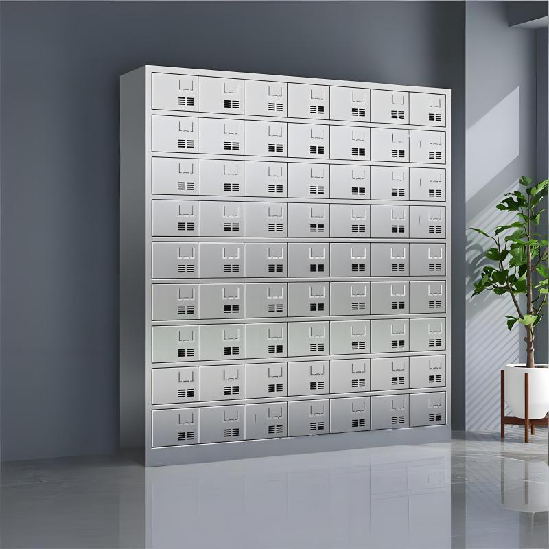 易企采 六十三门碗柜【201不锈钢】食堂餐具餐盘碗筷储物柜 30*166*180CM 单位:台