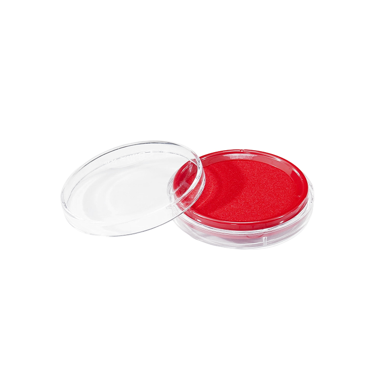 齐心 ZB0032 快干印台 圆形 红 单个装高清大图