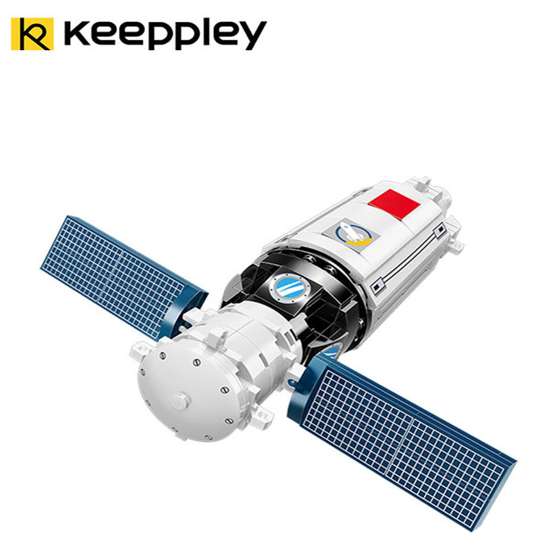 Keeppley中国航天系列长征五号卫星火箭模型拼装国潮玩具乐启蒙积木男孩女孩玩具