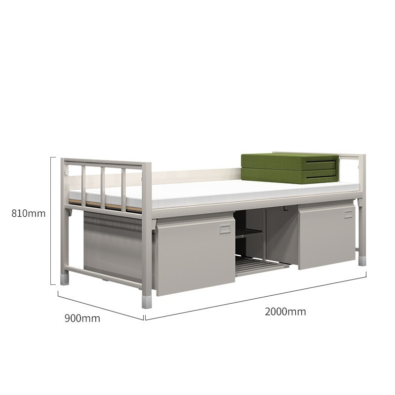 三圣 办公家具制式营具铁架床宿舍单人床下柜营房钢制加厚单层床