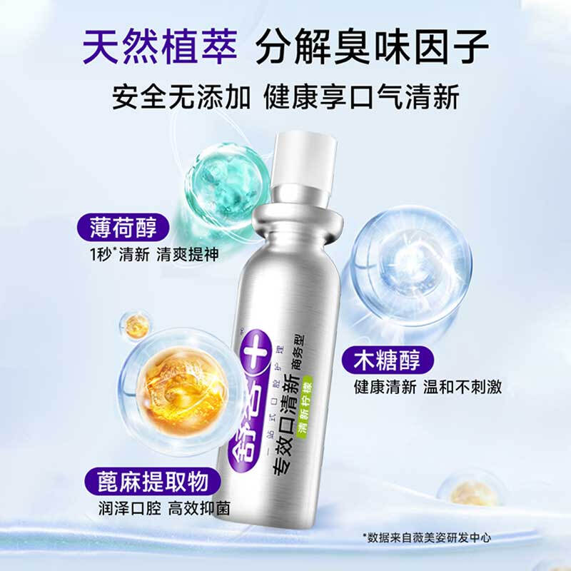 舒客 专效口清新商务型(劲爽薄荷) 18毫升高清大图