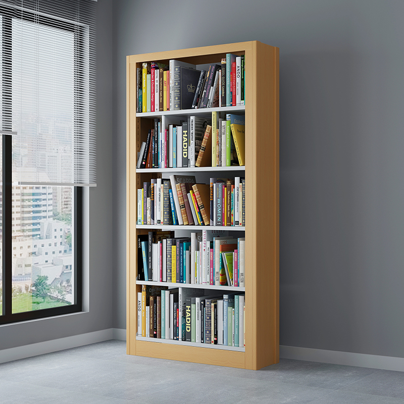 创世人 钢制书架学校图书馆书架书店阅览室档案资料架书柜收纳储物铁架子置物架可定制高清大图