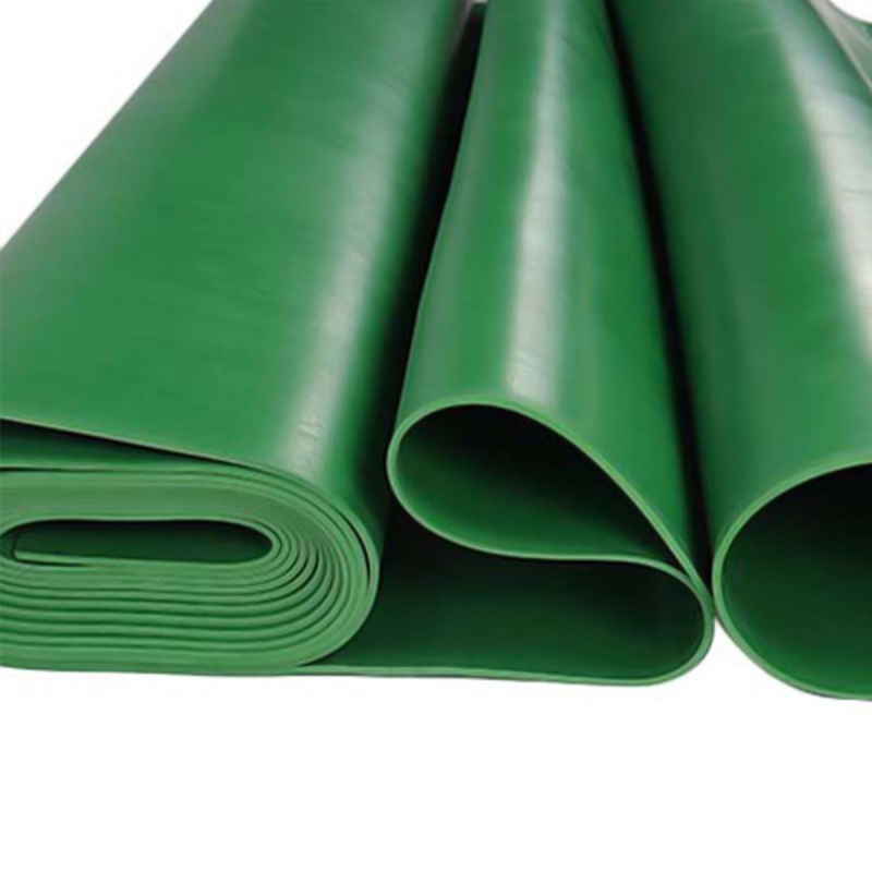 典虎 绝缘胶皮 绿色平面5mm*1.2m*5m 10kv 卷高清大图