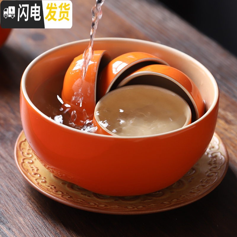 三维工匠万柿如意家用小简约现代创意客厅办公室功夫茶具茶杯礼盒套装 D52-31A万柿如意商务装19入礼盒装高清大图