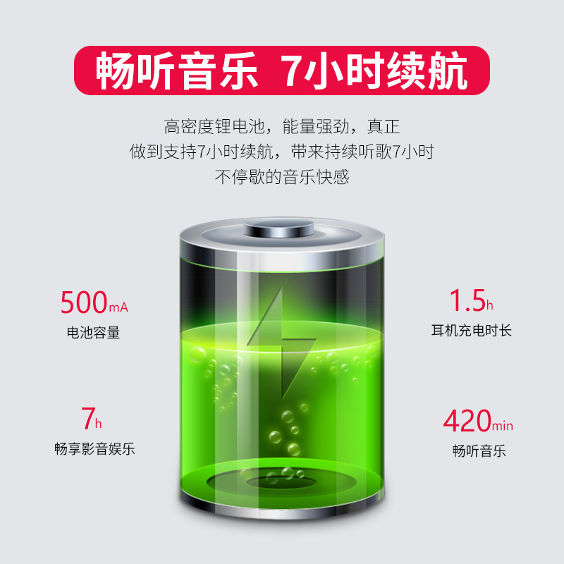 EDIFIER/漫步者W200BT无线蓝牙耳机双耳挂脖式入耳挂耳式运动跑步 经典款 红色
