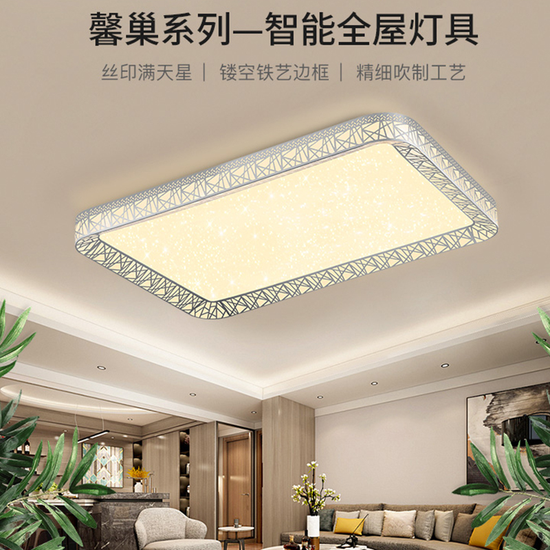 雷士照明现代简约led吸顶灯具套餐温馨小米米家客厅灯房间卧室灯 测试商品