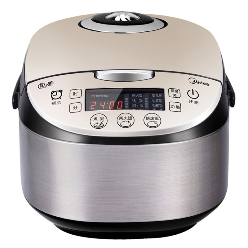 美的(Midea)电饭煲 金属拉丝机身 圆灶釜4L电饭锅MB-WFS4037