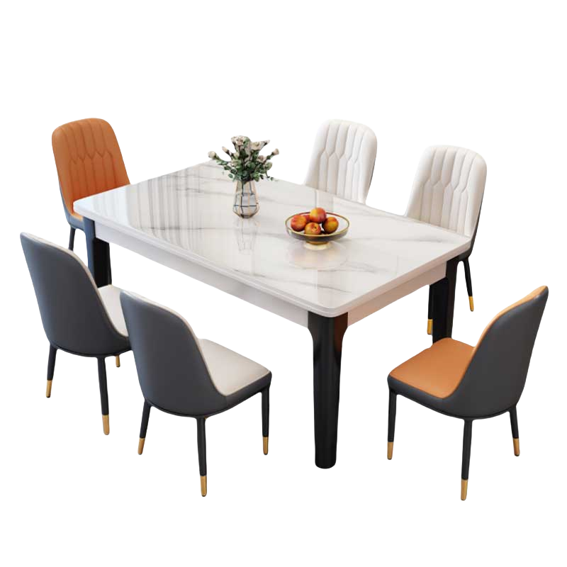 铭 思达岩板餐桌高清大图