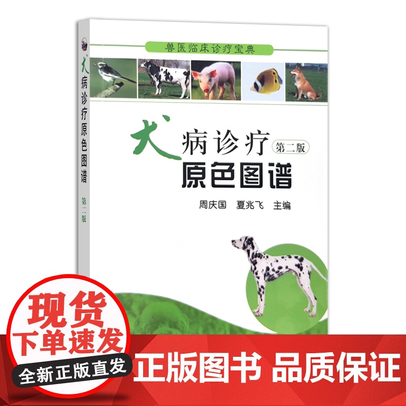 兽医临床诊疗宝典 犬病诊疗原色图谱 第二版 周庆国 夏兆飞 主编 宠物狗 狗狗 19312高清大图