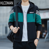 HLCOMAN外套男士装2023年新款潮流衣服男装青年加绒夹克上衣服