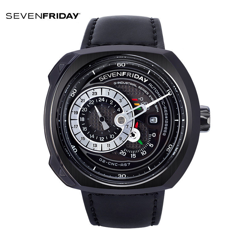 七个星期五(SEVENFRIDAY)正品瑞表7个七个星期五男士皮带机械手表Q3/01