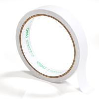 得力30402 高粘性棉纸双面胶 办公用品双面胶带 (18mm*10y) 16卷/袋