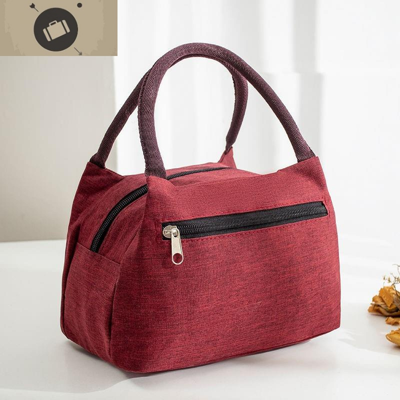 加厚防水妈咪手提包包女牛津布妈妈上班提的布包手拎帆布小饭盒袋艾狄