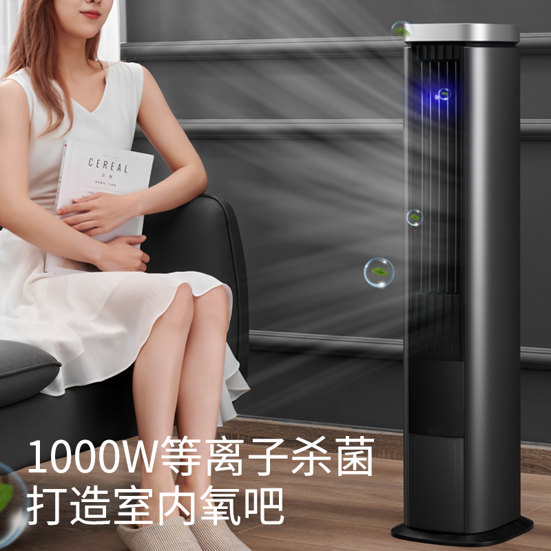先锋(SINGFUN)空调扇电风扇空调扇水冷塔扇家用遥控冷风机等离子净化无叶风扇 DTS-S6RJD