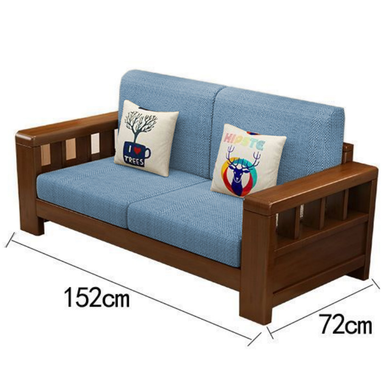 义尊 实木沙发 双人 张高清大图