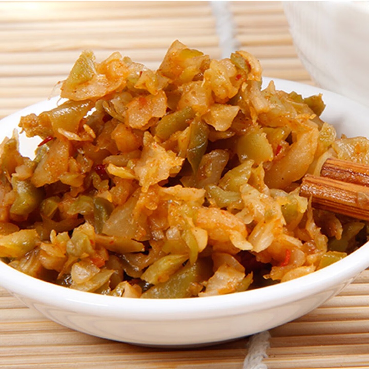乌江脆口榨菜芯轻盐榨菜丝下饭菜咸菜配粥拌面佐餐大包装开味菜 乌江榨菜碎米80g*5袋高清大图