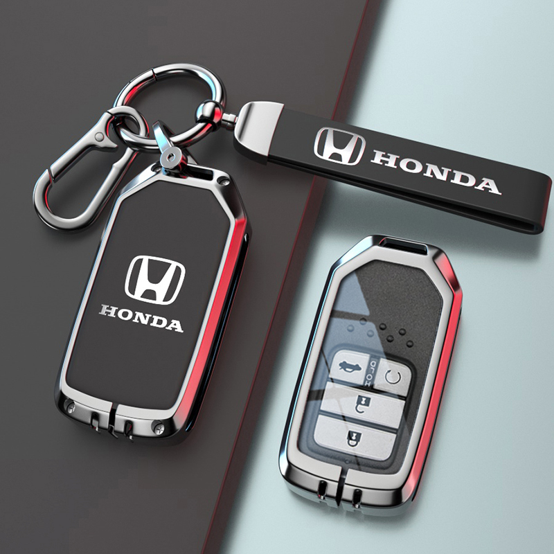 【补贴10%】2023新款本田钥匙套crv女缤智男士皓影思域urv雅阁凌派汽车壳扣 智能款黑色金属标皮带扣