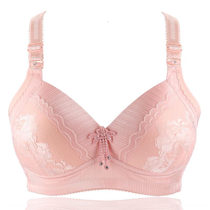 中老无钢圈文胸拢薄模杯大码性感妈妈内衣整型收副乳女胸罩