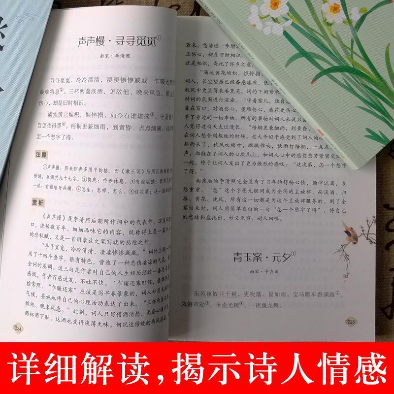 飞花令每天一首好诗词全3册近500首中国古诗词原文注释鉴赏辞典 3册飞花令里读宋词唐诗诗词