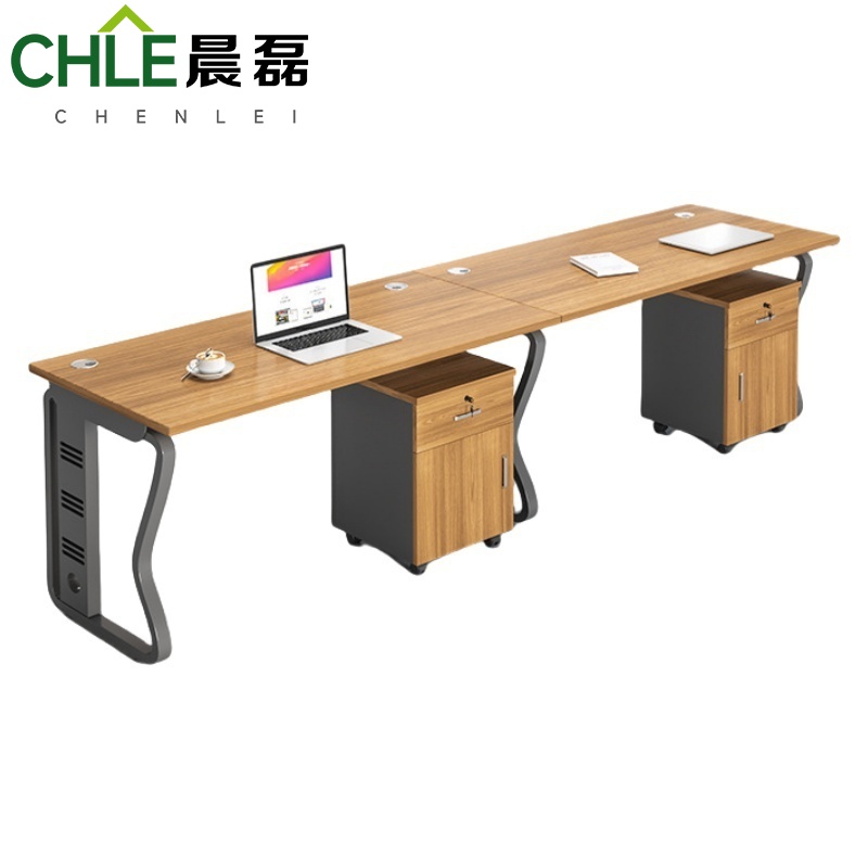 晨磊 办公工位 二人位含柜240*60*75cm 套高清大图