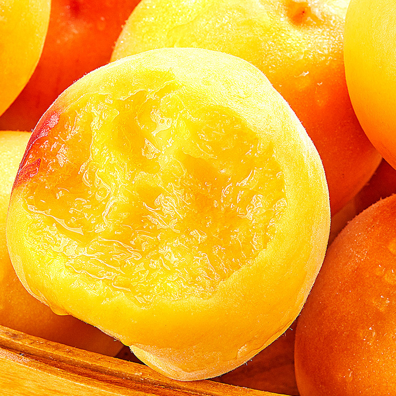 一贤生鲜锦绣黄桃45斤装新鲜水果甜美可口当季水果西沛