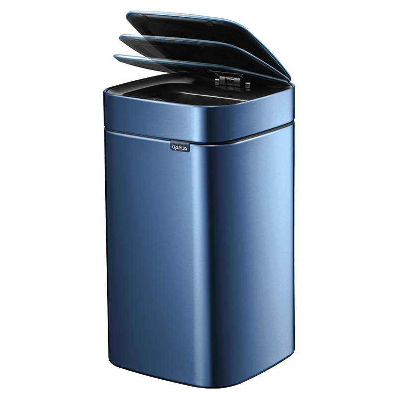 优百纳感应垃圾桶自动家用防水智能电动带盖垃圾筒不锈钢垃圾桶大号