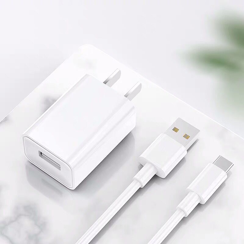 手机充电器华为安卓快充通用充电头数据线直充充电线快速多用插头|-双口快充头 +1米[Type-c快充线]1条