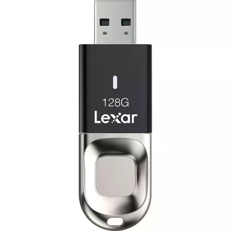 雷克沙(Lexar)F35 U盘 128GB 高速USB3.0 读150MB/s 金属指纹加密 保护隐私安全