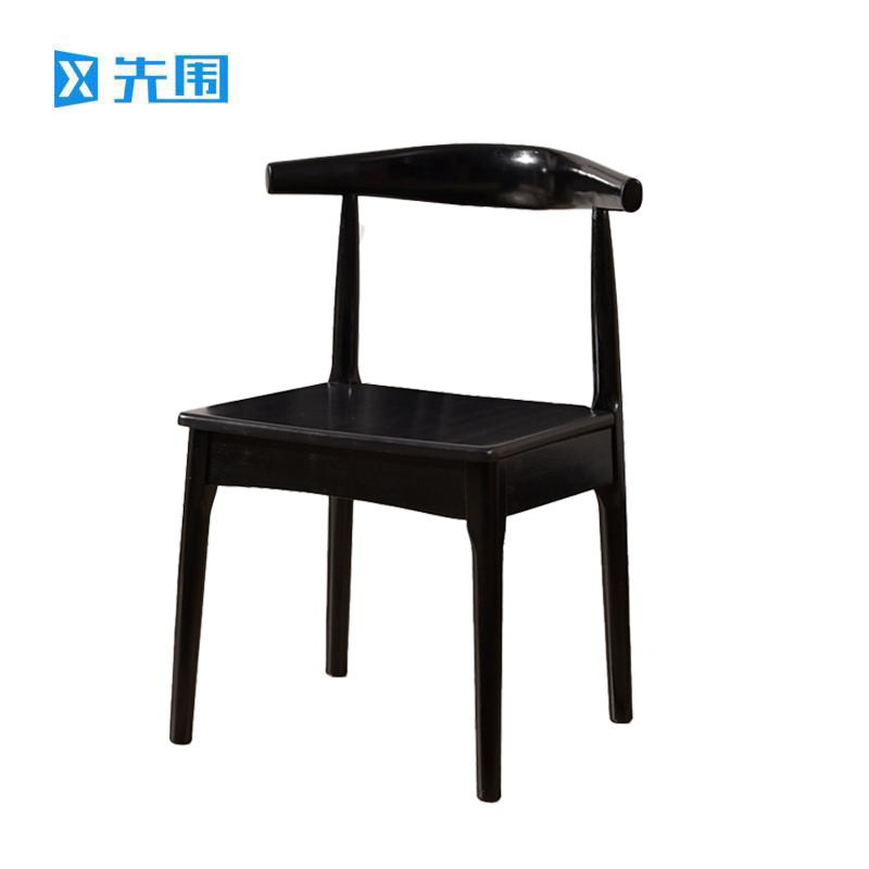 先围 实木椅 黑色48*43*78cm 把高清大图
