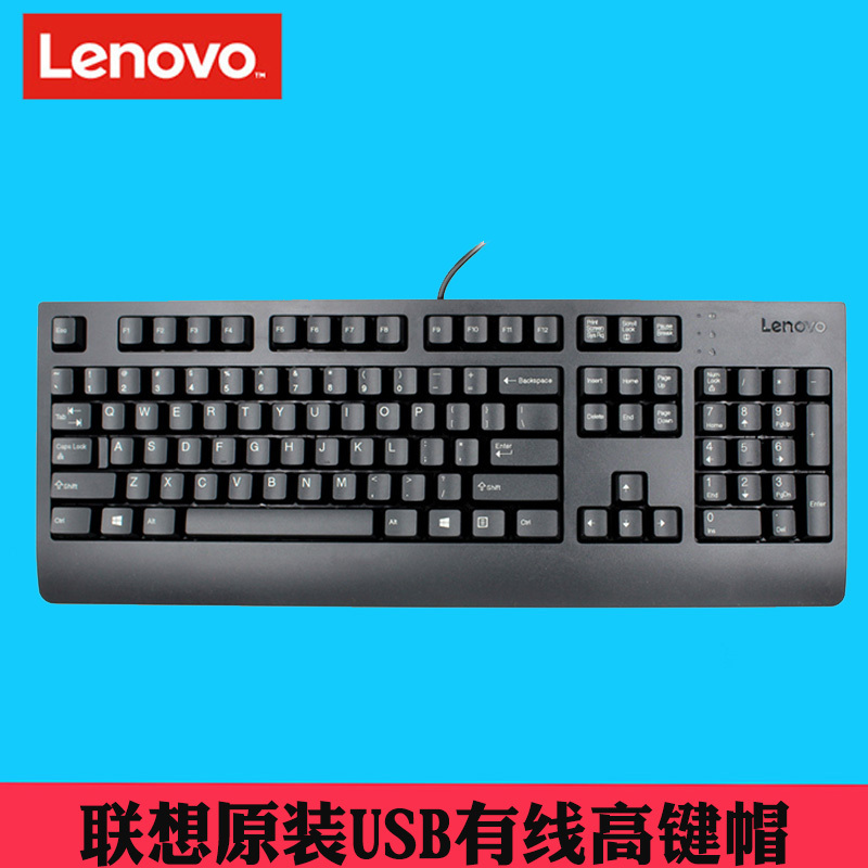 J联想(Lenovo) KU1619 USB接口有线键盘 黑色