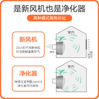 皓庭(HOOTIM)新风系统家用壁挂式新风机空气净化器除PM2.5甲醛 新风宝