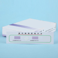 紫外线强度指示卡测试卡 消毒剂浓度试纸紫外灯检测 100片/盒