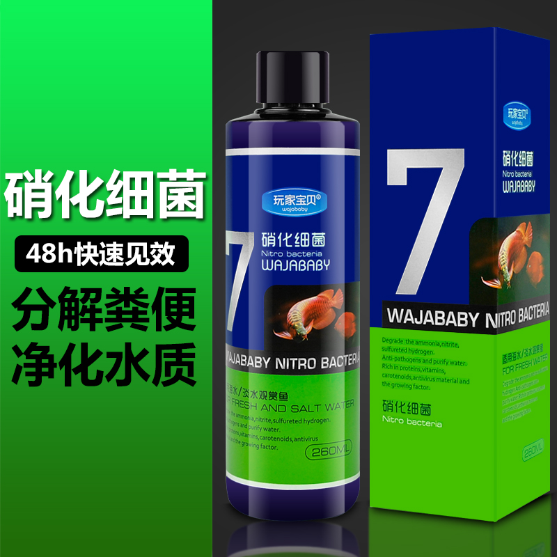 硝化细菌 鱼缸硝化菌水族硝化活菌 液态高浓度硝化菌种直接存活