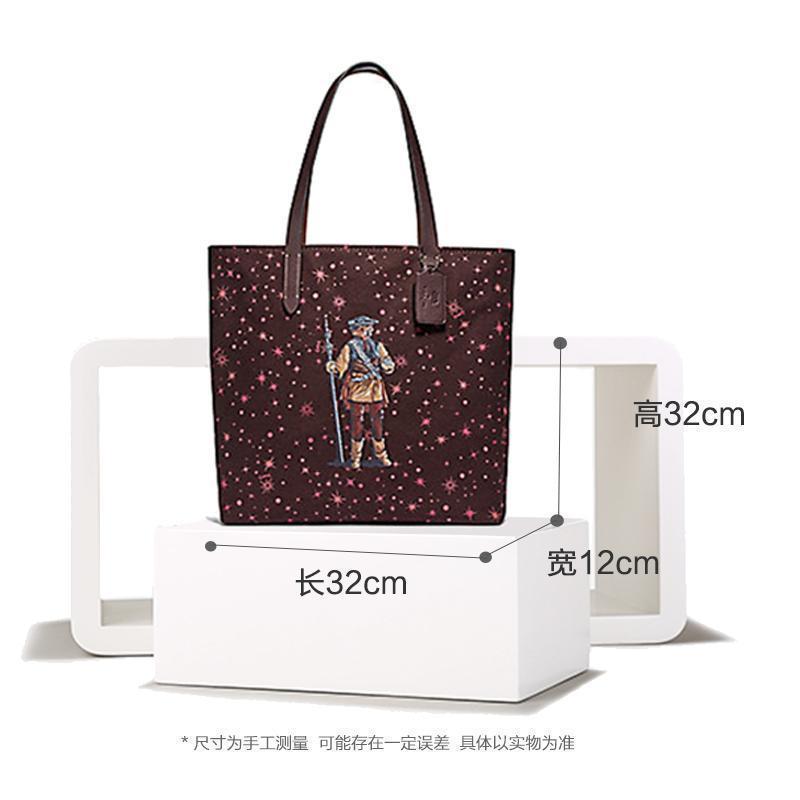 [限量]蔻驰(COACH)星球大战联名款印花帆布男女通用 女士单肩包手提包 女包