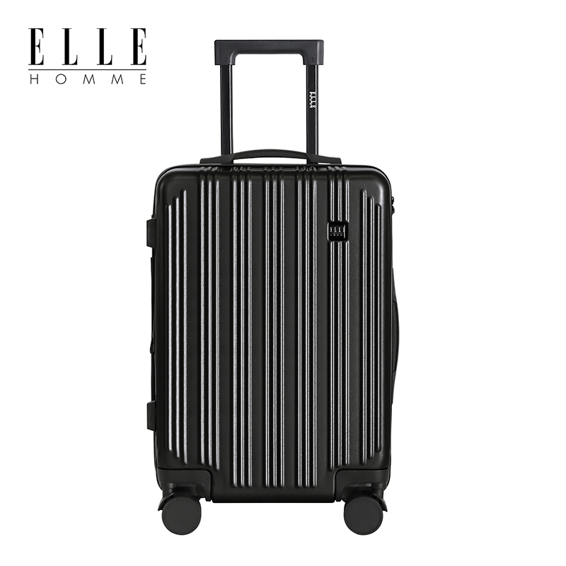 ELLE HOMME EH3301201 防刮耐磨万向轮拉杆箱 20寸神秘黑