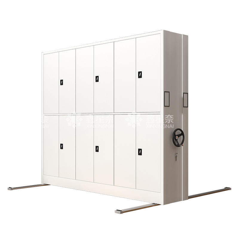 鑫星奈 XXN3110805 手摇密集架移动档案柜钢制轨道密集柜 一列3组