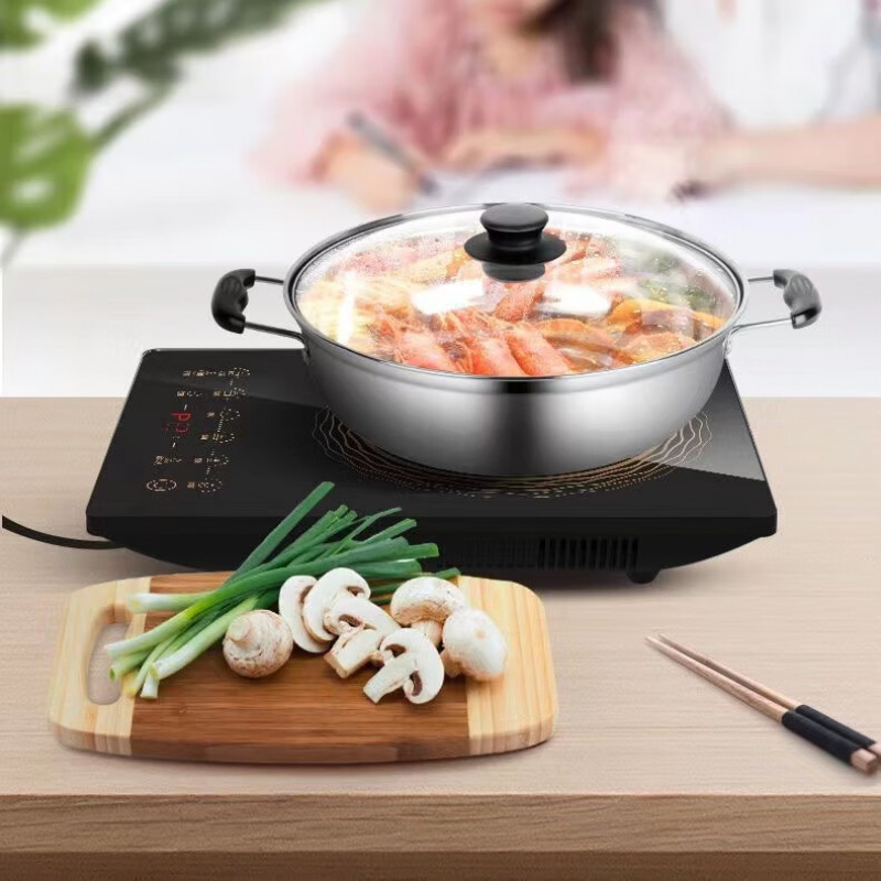 九阳(Joyoung)电磁炉 多功能电磁炉智能触屏火锅炒菜电磁灶 节能大功率爆炒防水 C22S-N303-B4单机版高清大图