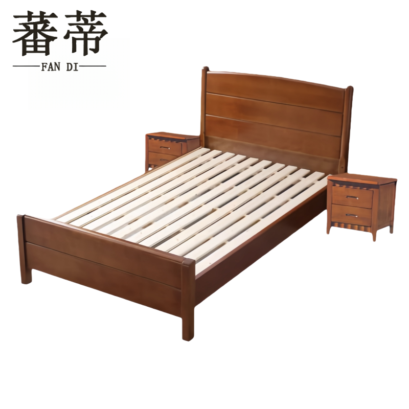 蕃蒂床带2床头柜组高清大图