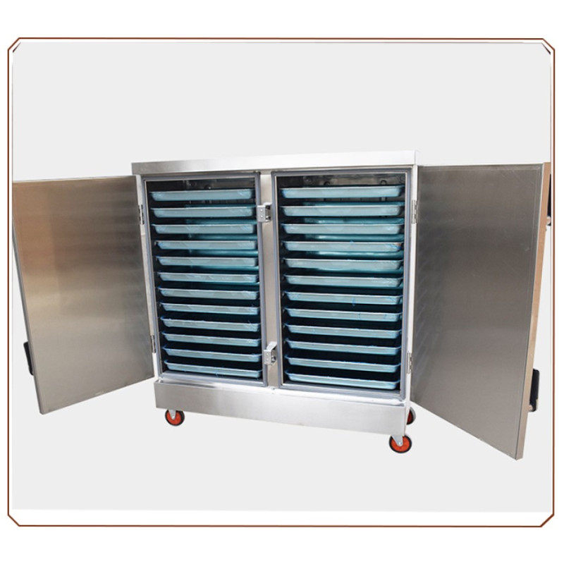 徽奥双门蒸饭车双门24盘商用大型蒸饭柜电蒸饭车