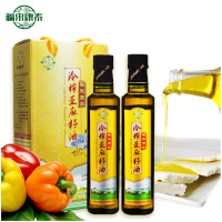 福来康泰亚麻籽油礼盒冷初榨脱蜡食用胡麻油250ml*2亚麻籽油