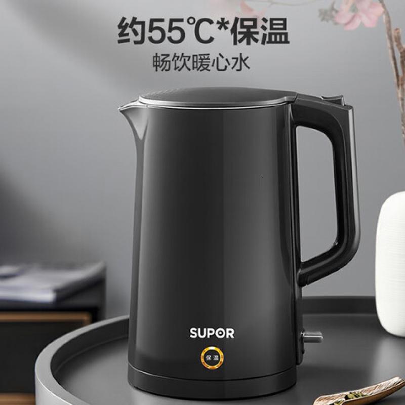 苏泊尔 SW-17S15A 安心系列 保温双层无缝内胆 电水壶 1.7L(单位:个)