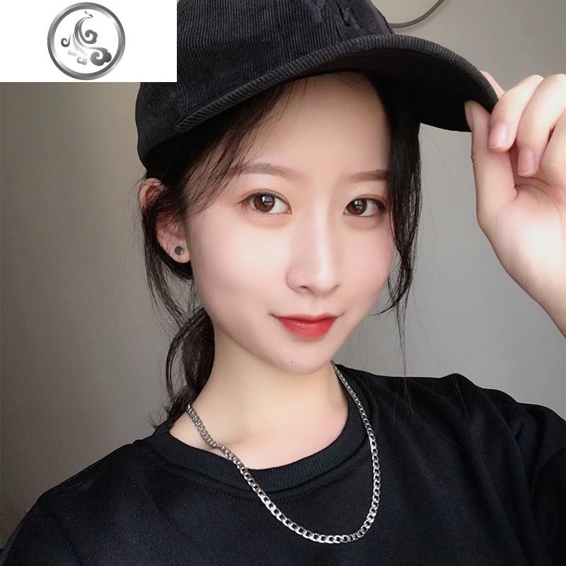 纯银s925项链男韩版hiphop潮男钛钢嘻哈抖音网红蹦迪配饰链子 JiMi高清大图