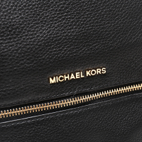 MICHAEL KORS 迈克·科尔斯 MK双肩包 奢侈品 牛皮女士金属拉链双肩包 中号黑色