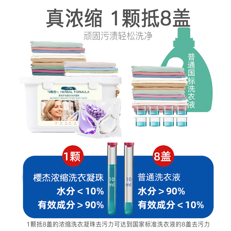 [补贴10%]洗衣凝珠留香珠香味持久香水型洗衣液官方旗舰店三合一高清大图
