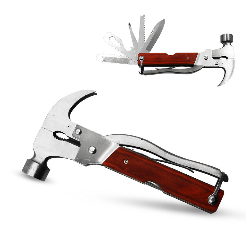 多功能扳手 钳子多用工具钳 户外便携折叠小扳手工具组合 羊角锤