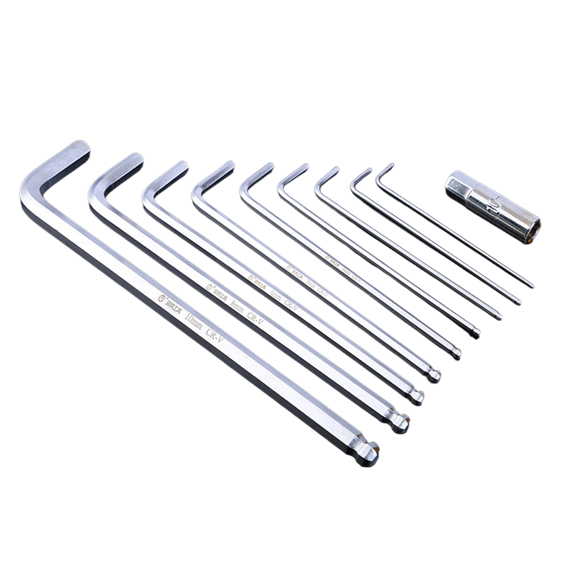 欧克(Ouke)10件套亚光球头内六角扳手1.5mm-10mmOK-6880\盒高清大图