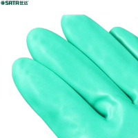 世达(SATA)丁腈植绒里防化手套-9
