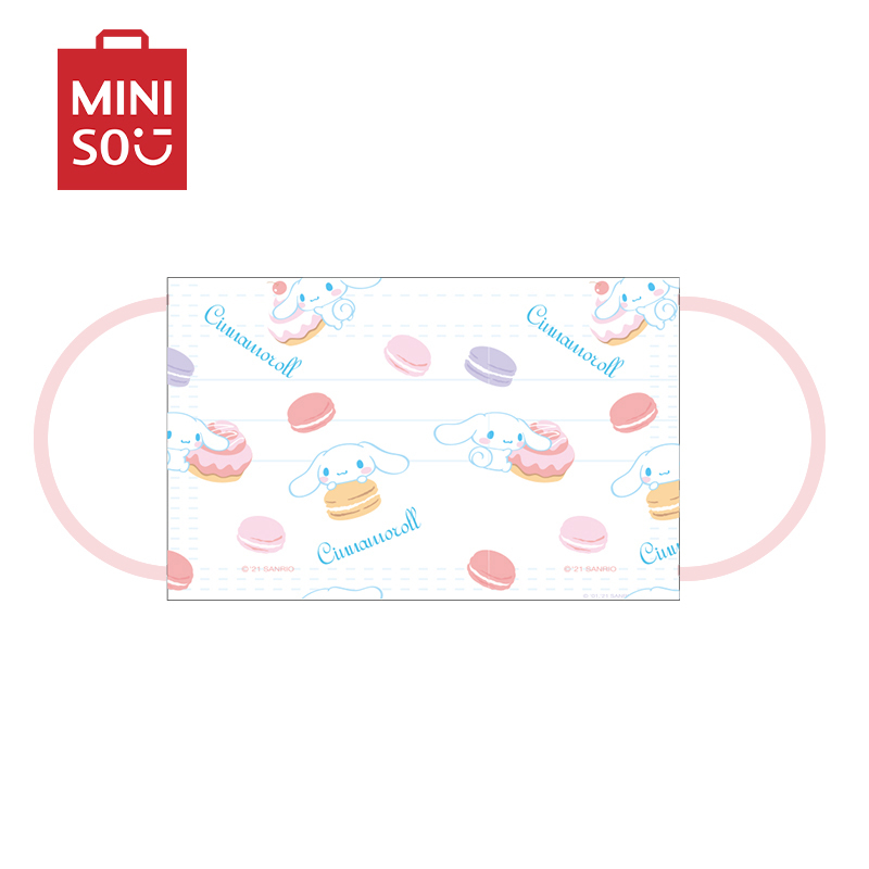名创优品(miniso) 三丽鸥口罩学生款成人款可爱一次性口罩女三层防护