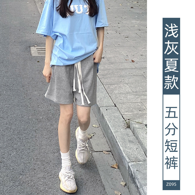 樵JIAO高腰夏季薄款休闲阔腿显瘦五分裤潮027-RT-Z095