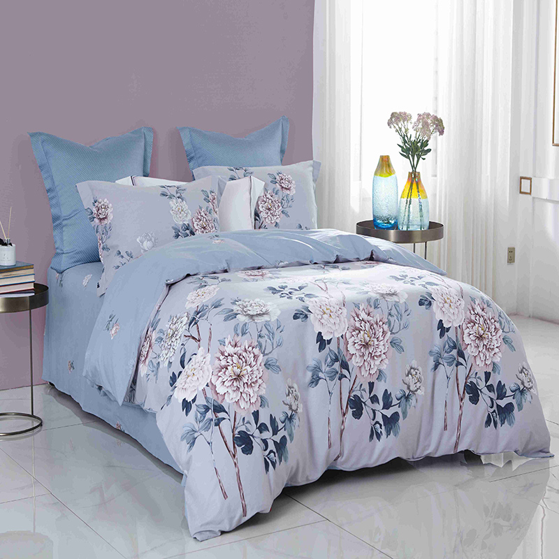 梦洁家纺 纯棉印花四件套:拂晓 200*230cm高清大图